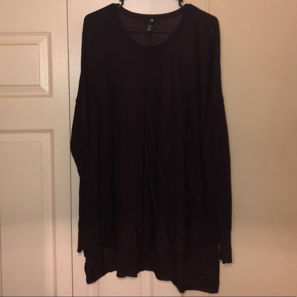 Burgundy Long Sleeve Sweater.